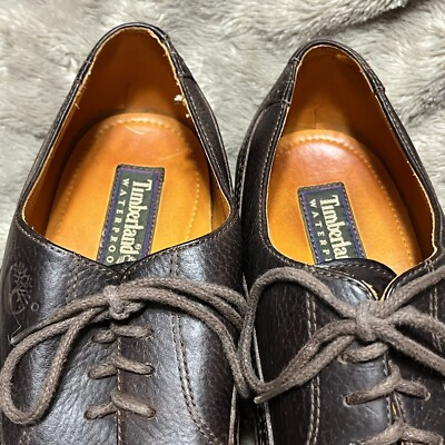 Timberland Brown Leather LaceUp Dress Casual Waterproof  display picture 1