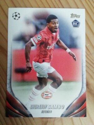 2023-24 Topps UEFA Club Competitions Flagship PSV Eindhoven Shurandy Sambo RC 27
