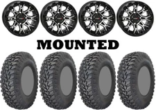 Kit 4 GBC Parallax Tires 31x10-14 on System 3 ST-6 Machined Wheels CAN