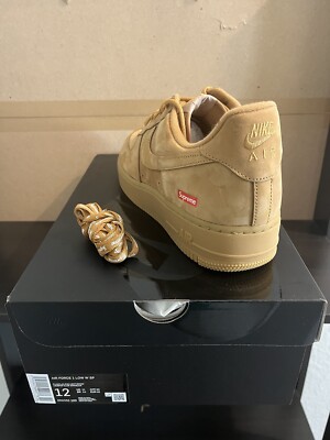 DS Men Size 12 - Nike Air Force 1 Low SP x Supreme Wheat 2021
