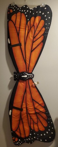 Adventure Planet Monarch Butterfly Plush Wings Kids Costume Orange 49” Wingspan - Picture 1 of 5