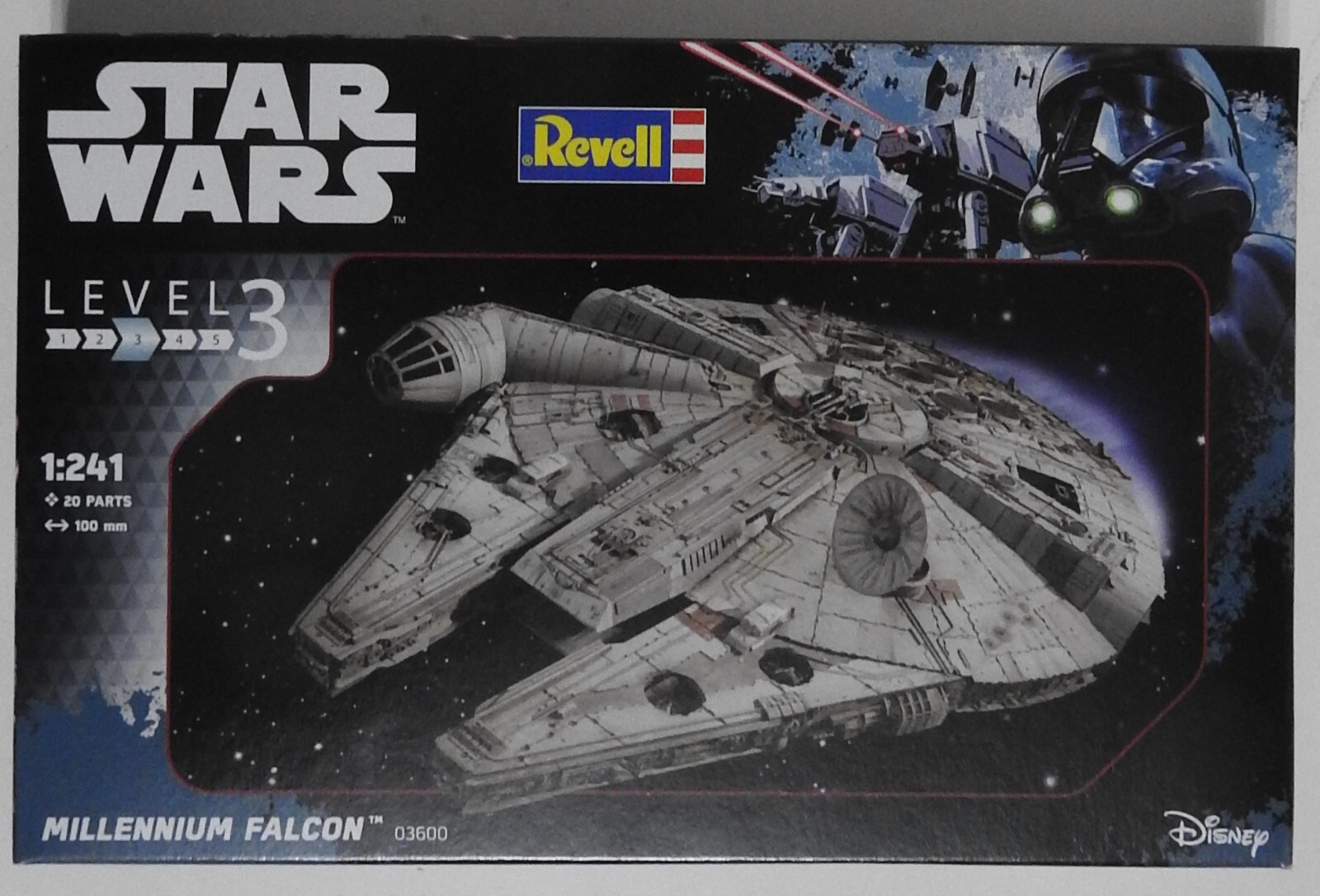 STAR WARS EPISODE VII MODEL KIT 1/241 MILLENNIUM FALCON 10cm - REVELL-NEW/SEALED