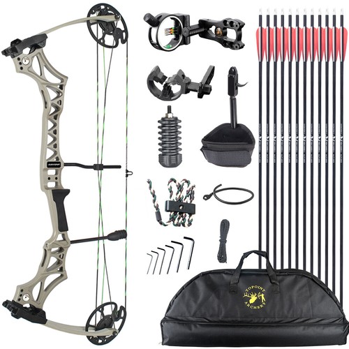 Junxing Max 7 Compound Bow RH 30-70# IBO 320FPS Hunting Target 19-31inch RH - Picture 13 of 16