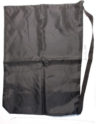 LAUNDRY BAG black drawstring polyester storage college clothes NEW - Picture 2 of 4