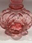 Vintage Fenton 8" Quilted Cranberry Glass Ruffled Melon Vase Elegant BEAUTIFUL  — photo 3