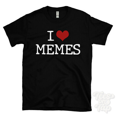 I LOVE MEMES T-SHIRT Herz Internet Kultur lustig virale Trends globale Inhalte