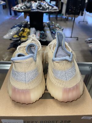 Size 11 - adidas Yeezy Boost 350 V2 Linen Yellow Blue FY5158 100