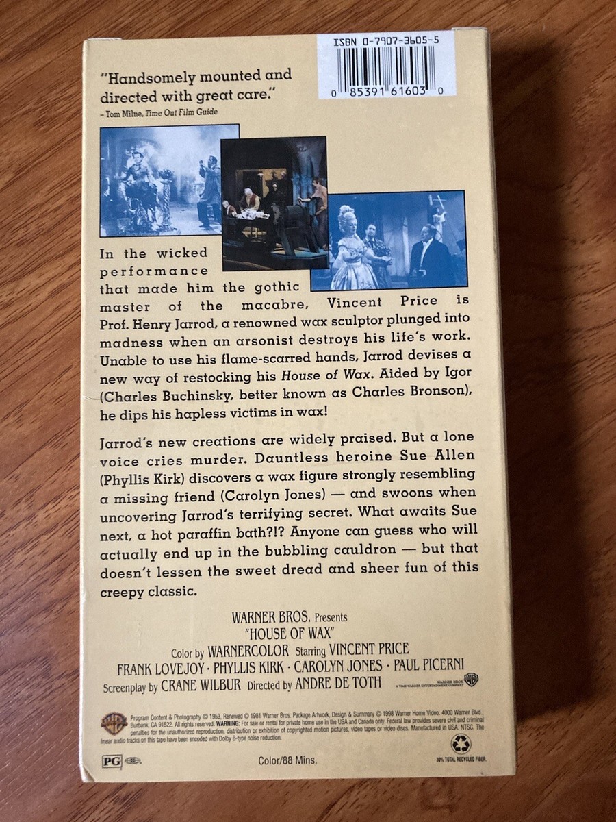 House of Wax (VHS, 1998) for sale online