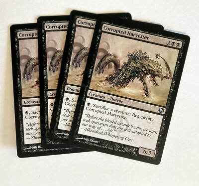 Corrupted Harvester (4) Scars of Mirrodin NM MTG Magic the Gathering