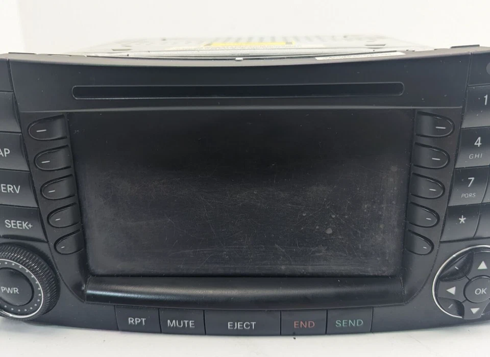 Mercedes Benz E320 2004-2008 pantalla de navegación radio AM/FM reproductor de discos CD Foto 4 de 4