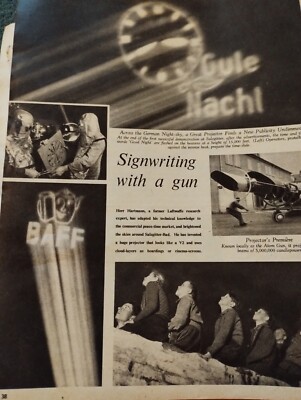Di39 Ephemera 1952 Article Folded Sky Writer Salzgitter Herr Hartmann 