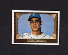 #270 CHICO FERNANDEZ 1955 Brooklyn Dodgers | 1995 Topps Archive #138~1955 Bowman