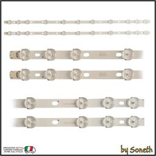 KIT 2 BARRE LED TV PER TOSHIBA 32D3753DB 32L1343DG 32S3653DB 32W1333DB 32W1333DG