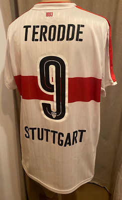 VfB Stuttgart Puma 2nd League Champion Jersey 2016/17 + No. 9 Terodde Size XL Excellent