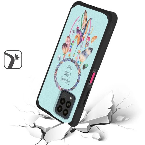 For T-Mobile Revvl 6x 5G/6x Pro 5G Hybrid Case Mount Friendly Rubber Hard Cover - Zdjęcie 61 z 66