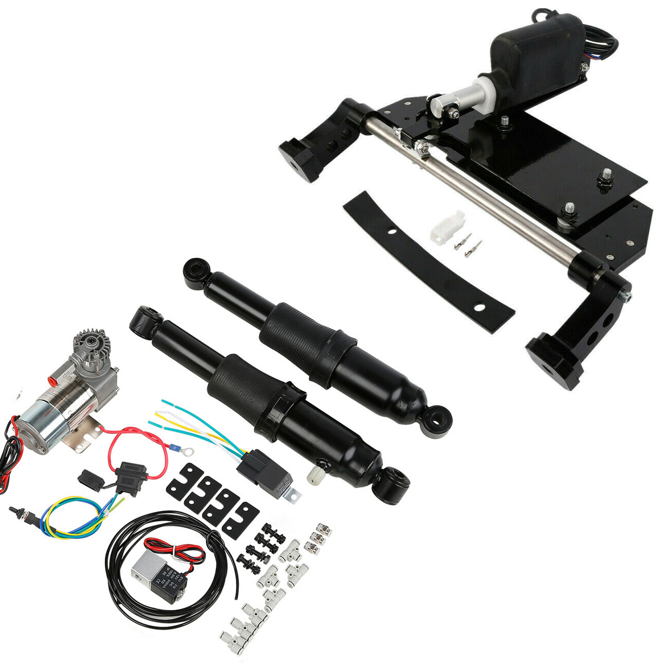 Electric Center Stand Air Ride Suspension For Harley Touring Road Glide