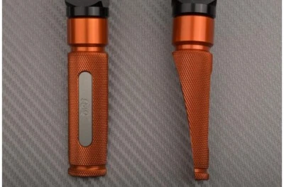 Paire Repose Pieds Avant Pilote Orange-Titane Pour BUELL XB12Ss XB12 SS 2009 + - Photo 1/4