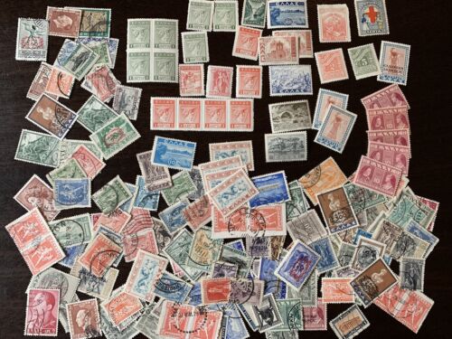 HUGE GREECE STAMPS LOT MINT AND USED, BLOCKS, OVERPRINTS AND MORE - Photo 1 sur 12