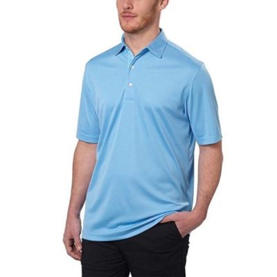 Greg Norman Men's Technical Performance Polo Shirt, Blue, Size: XXL