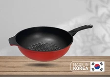 MADE IN KOREA - 3D Diamond Coating Nonstick Wok Cookware 13'' (32cm)
