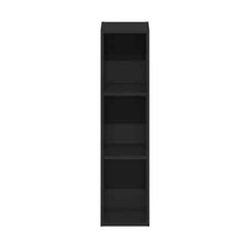 Narrow Small Bookcase Bookshelf Vertical For Wall Tall Book Thin 3 Tier Shelf