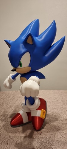 Sonic Figure 12" Alto Grande! Spedizione gratuita veloce 3D - Foto 2 di 3