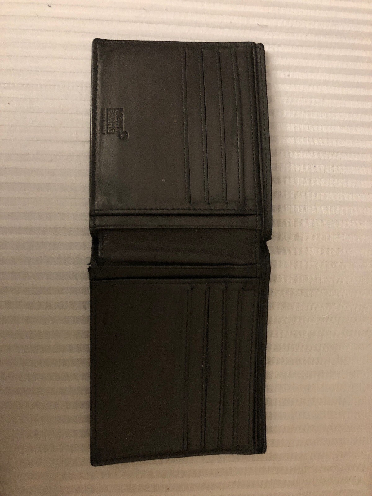 Montblanc Black Leather Men's Bi-Fold Wallet Montblanc Black Leather Men's Bi-Fold Wallet