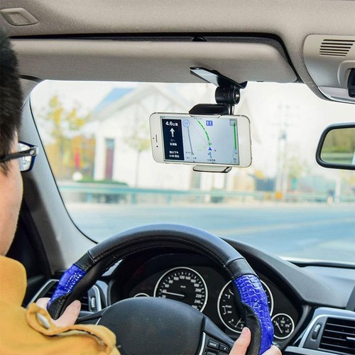 360°Mount Holder Car Dashboard Sun Visor Mirror Stand Phone GPS For Mobile C6J5 - Picture 6 of 13