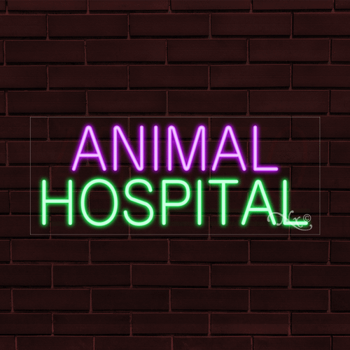 BRAND NEW "ANIMAL HOSPITAL" 30x12X1 INCH LED FLEX INDOOR SIGN 30009 - Picture 1 of 1