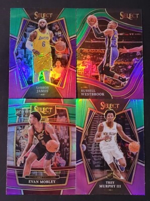 2021-22 Select Basketball GREEN/WHITE/PURPLE PRIZMS You Pick - 2 Card Minimum