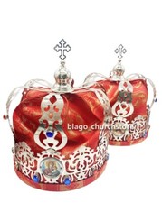 Orthodox Wedding Crown for Religious Ceremonies Christian Marriages 9.44"