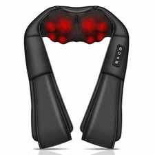 Neck Massager, Shiatsu Back and Neck Massager with Heat, Deep Tissue 4D Kneading