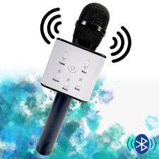 Bluetooth Karaoke Microphone Black Speaker Player Singing Recorder Mic 3