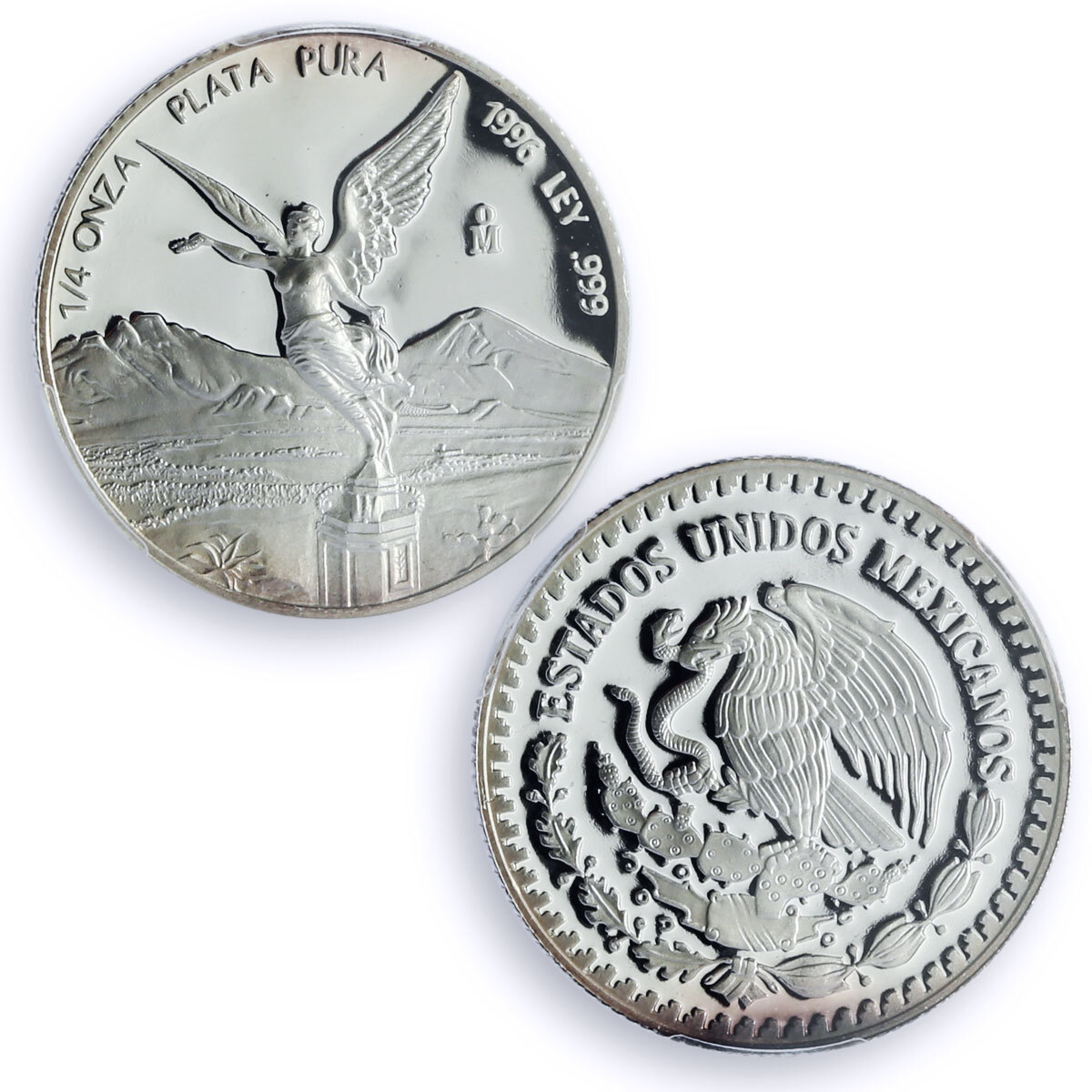 Mexico 1/4 onza Libertad Angel of Independence PR69 PCGS silver