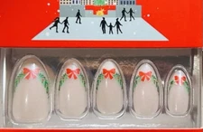 Red Aspen Press On Medium Almond Christmas At the Rink with Carsyn 🎄