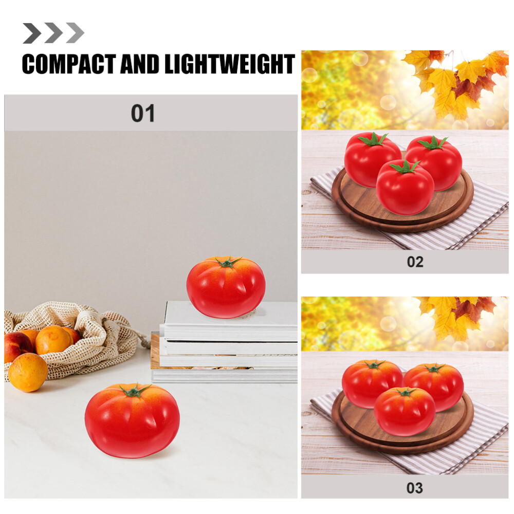 8 Pcs Imitation Tomato Foam Plastic Toddler Vegetables Fake