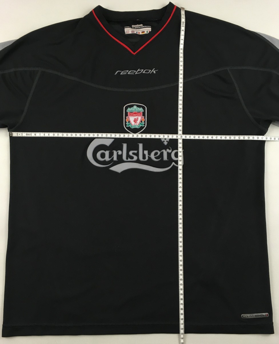 FC Liverpool 2002/03 2003 Carlsberg black shirt soccer jersey