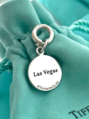 Tiffany & Co Las Vegas Enamel Circle Charm Poker Chip Spring