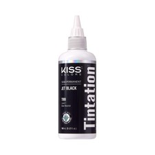 Red by Kiss Tintation Semi-Permanent Hair 5 Fl Oz Pack of 1 , Jet Black