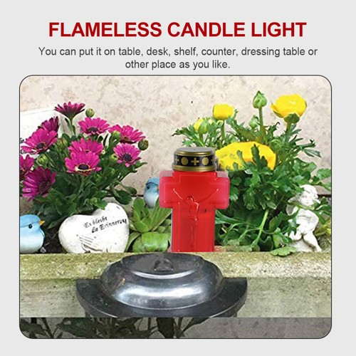 2 Pcs Electronic Candle Realistic Flameless Candles Work Garden LED - Bild 11 von 12