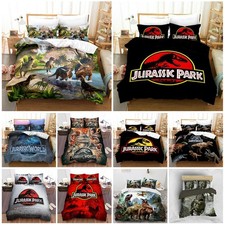 Image of Jurassic Park Dinosaurs World Kids Quilt Duvet Donna Cover Bed Set Single Double