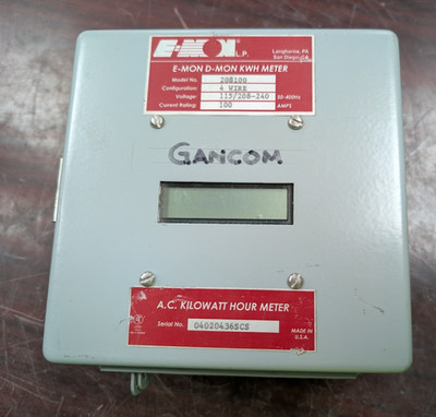   E-MON D-MON KWH METER 4W 115/208-240 V 100 AMP 208100