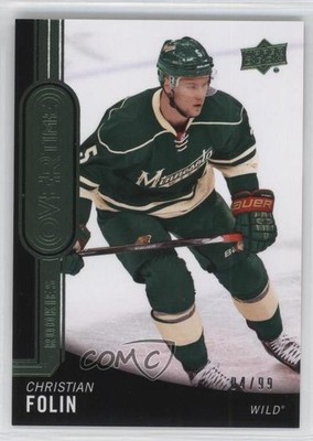 2014 Upper Deck Overtime Rookies Emerald 4/99 Christian Folin #112 Rookie RC 2d8