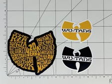 Wu Tang Clan Stickers Collage Logo 3 Sticker/Decal Lot Rap Hip Hop