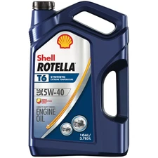 3 Pack, Shell Rotella T6 Full Synthetic 5W-40 Diesel Engine Oil, 1 Gallon