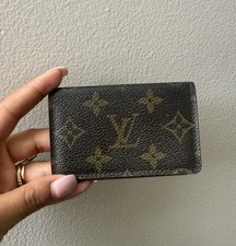 Authentic Louis Vuitton Monogram Business Card Holder Wallet Vintage