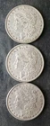 1878, 1879, and 1880 $1 Morgan Silver Dollars
