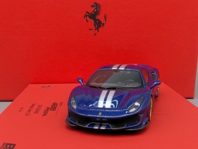 Modellautos 1:43 BBR Ferrari 488 Pista LHD Leirer CH Limited 1/5 Medium Base OVP