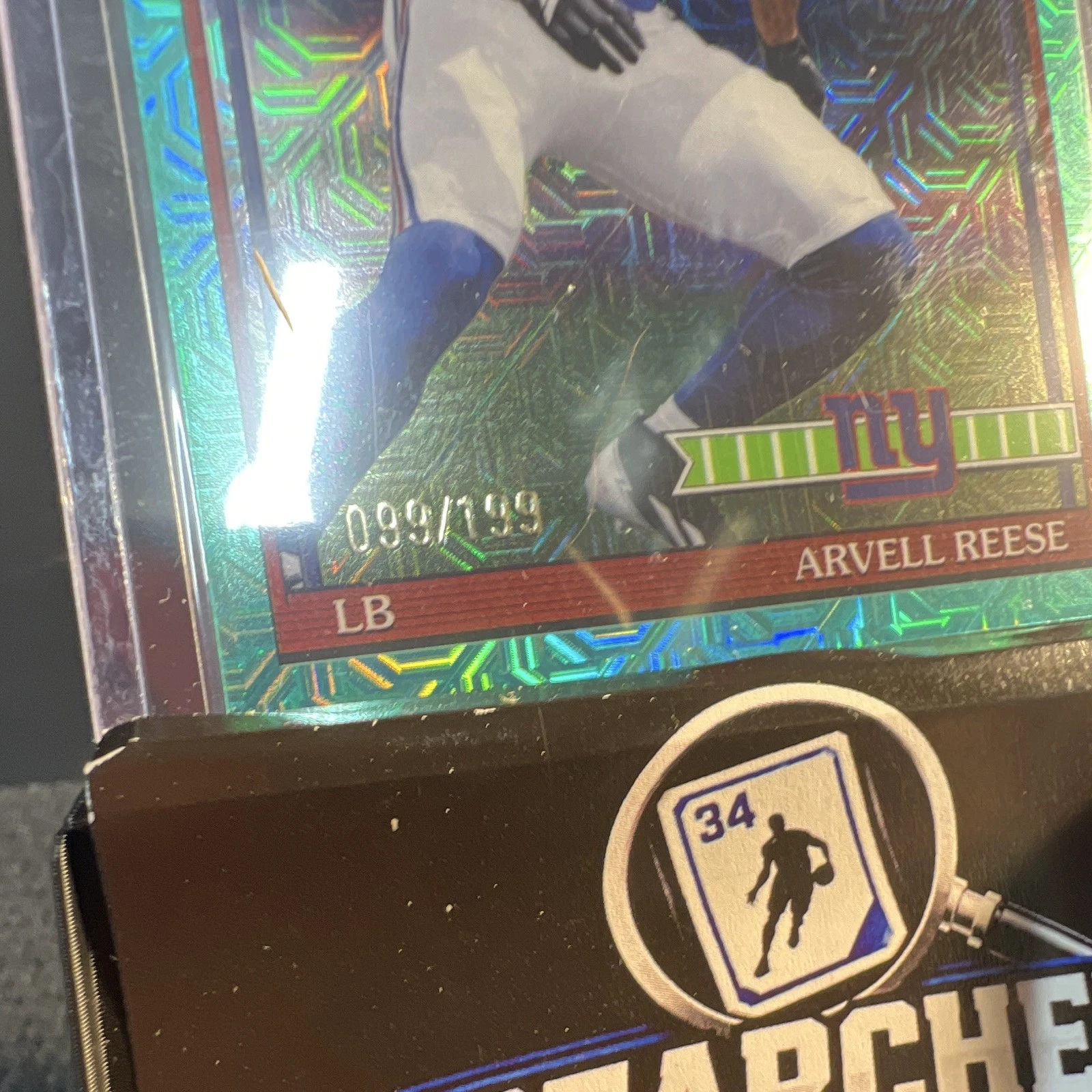2024 Topps Chrome Arvell Reese RC 91TRC-46 New York Giants /199 Serial - product detail image 2