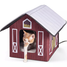 K H Pet Products Outdoor Kitty House, 19 in x 22 in x 17 in
